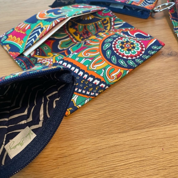 Vera Bradley paisley crossbody purse bundle pouch checkbook cover and lanyard - Picture 8 of 8